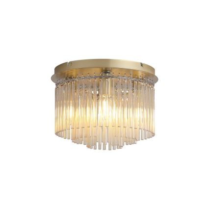Searchlight - Plafonnier SWIZZLE 5xE14/60W/230V Ø 32 cm doré
