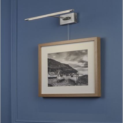 Searchlight - LED Schilderijverlichting LED/7,7W/230V glanzend chroom