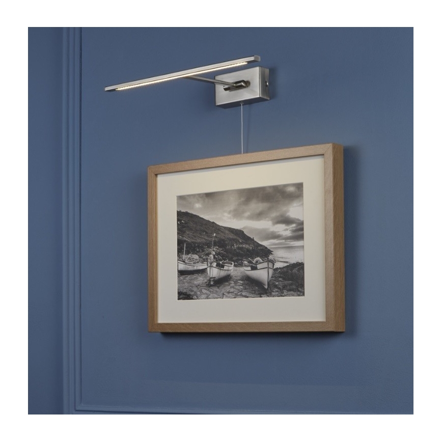 Searchlight - LED Schilderijverlichting LED/7,7W/230V glanzend chroom