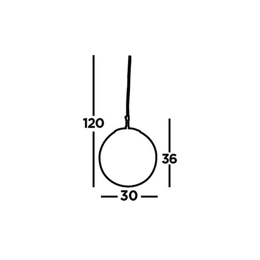 Searchlight - Suspension filaire ATOM 1xE27/60W/230V blanc/chrome brillant