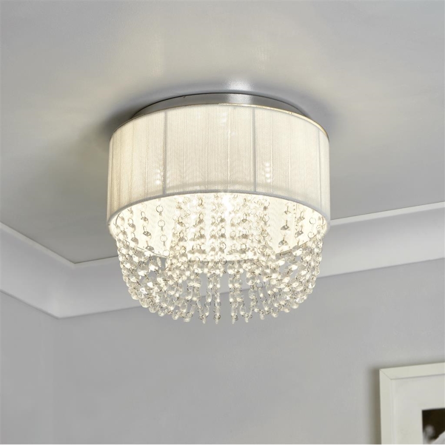 Searchlight - Plafondlamp BELLANO 3xG9/7W/230V Ø 30 cm wit