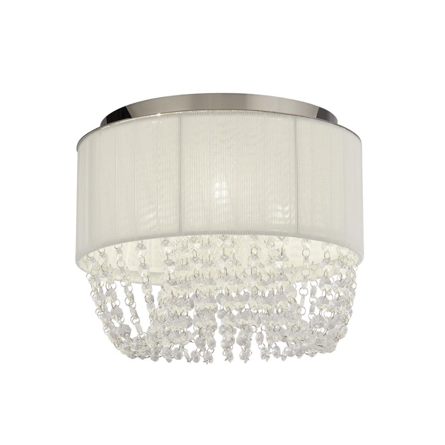 Searchlight - Plafonnier BELLANO 3xG9/7W/230V Ø 30 cm blanc