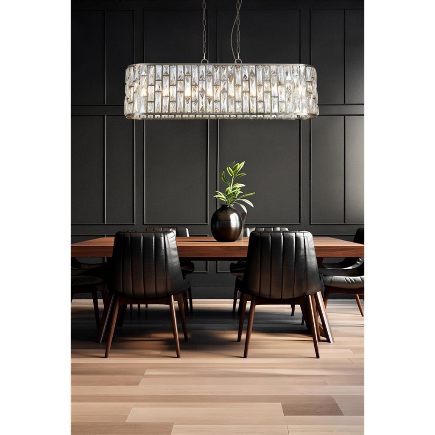 Searchlight - Lustre à chaîne BIJOU 8xE14/40W/230V