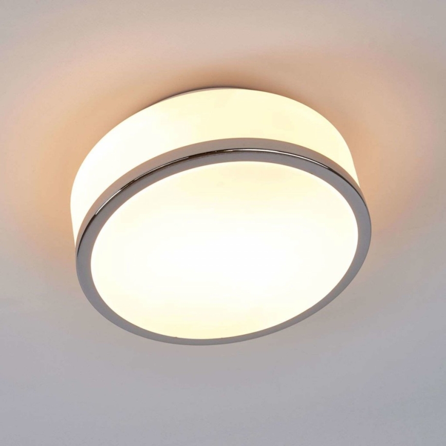 Searchlight - DISC plafondlamp voor badkamer 2xE27/60W/230V IP44