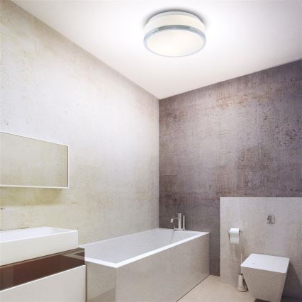 Searchlight - Badkamer plafondlamp DISC 2xE27/60W/230V IP44
