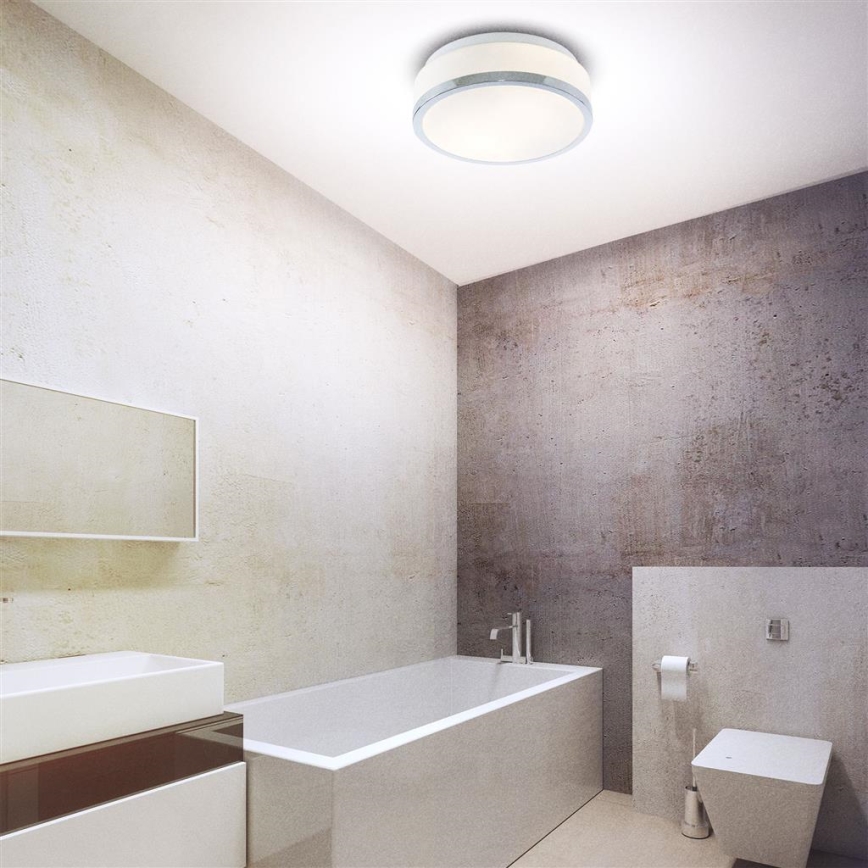 Searchlight - Badkamer plafondlamp DISC 2xE27/60W/230V IP44