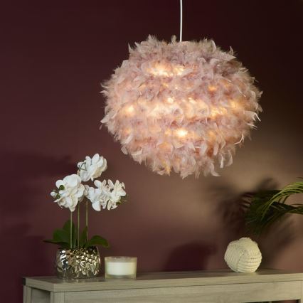 Searchlight - Abat-jour pour lustre KATE compatible E14/E27, diam. 50 cm, rose