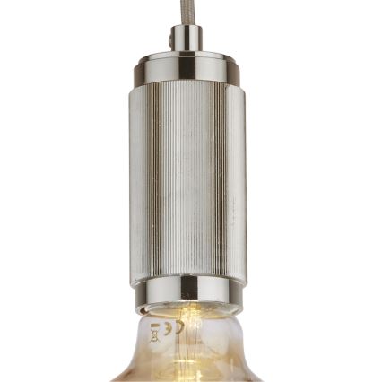 Searchlight - Suspension sur câble SUSPENSION 1xE27/60W/230V argentée