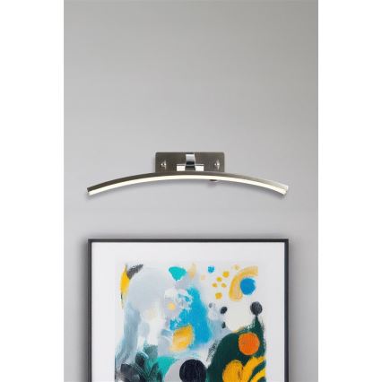 Searchlight - LED-lamp voor schilderijen SANTORINI LED/10,88W/230V zilverkleurig