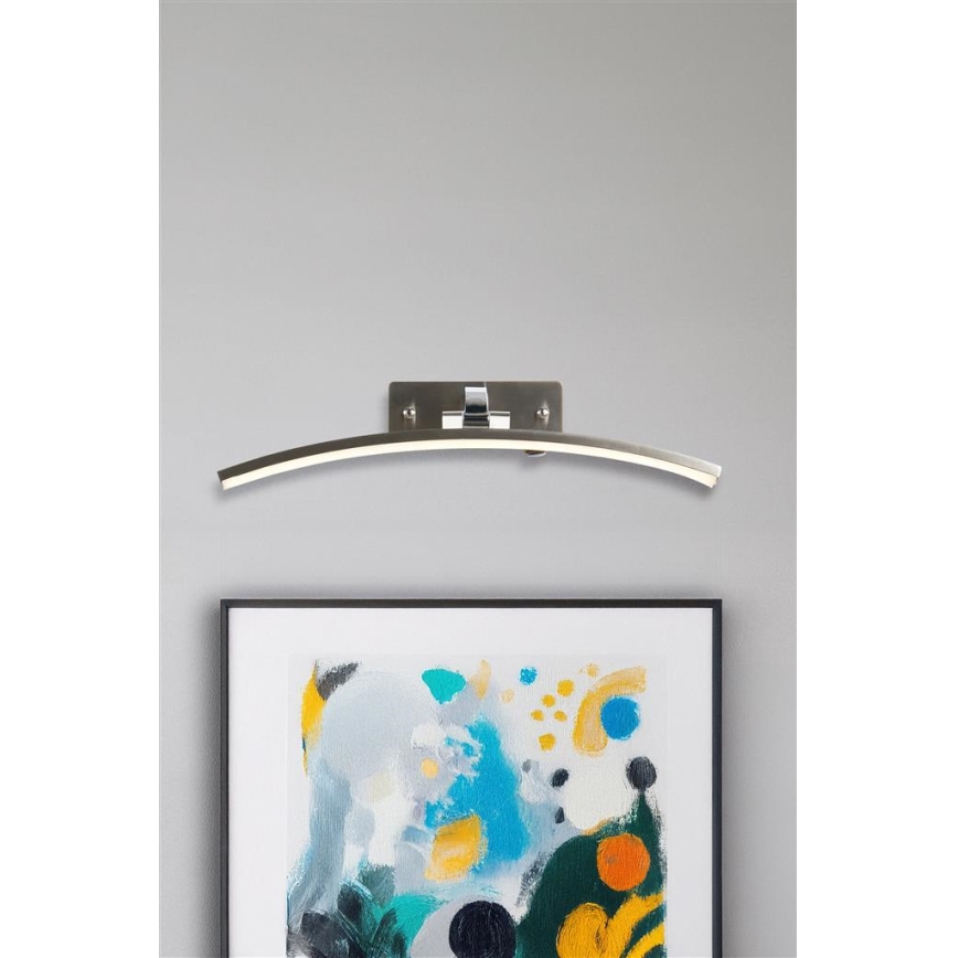 Searchlight - LED-schilderijlamp SANTORINI LED/10,88W/230V zilverkleurig