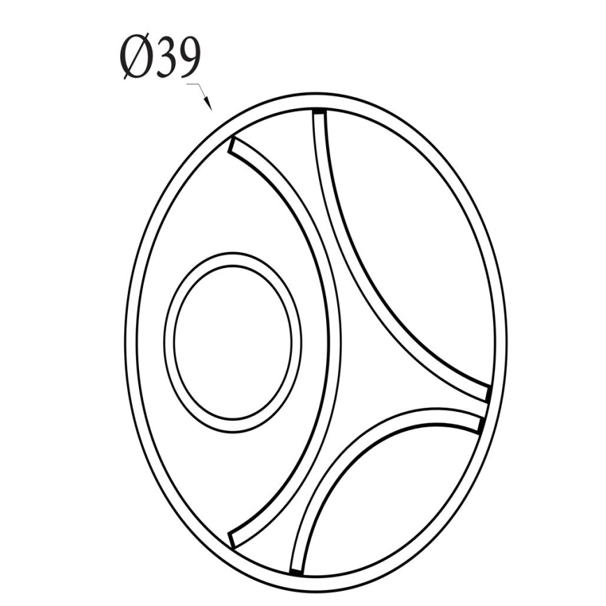 Searchlight - Dimbare LED-plafondlamp ZENDISC LED/20W/230V 3000K Ø 39 cm