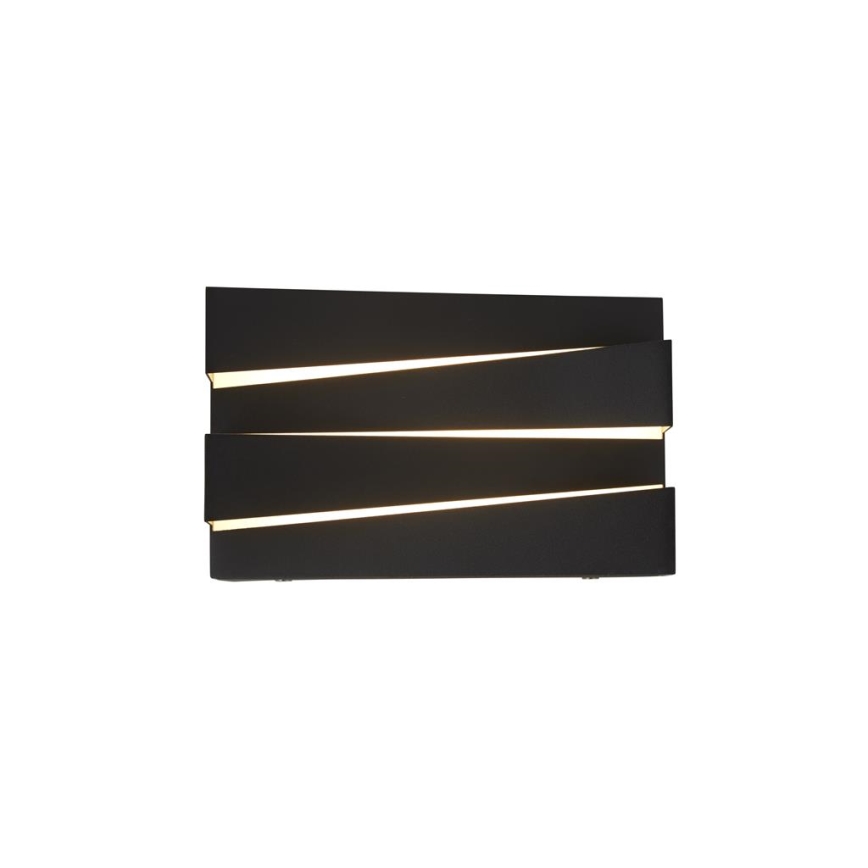 Searchlight - LED Wandlamp SECTION LED/18W/230V zwart