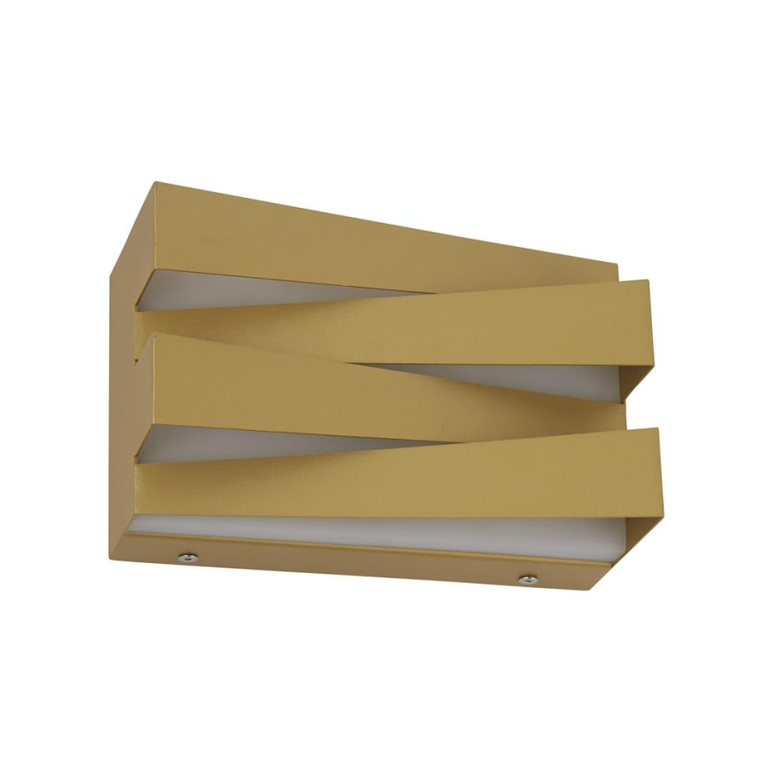 Searchlight - LED-wandlamp SECTION LED/18W/230V goud