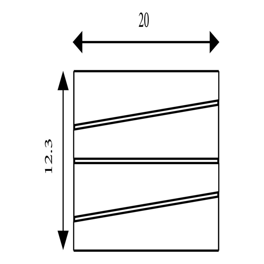 Searchlight - LED-wandlamp SECTION LED/18W/230V goud