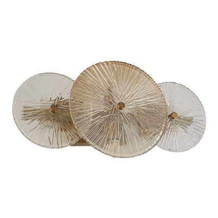 Searchlight - Wandlamp WAGON WHEEL 6xG9/33W/230V messing