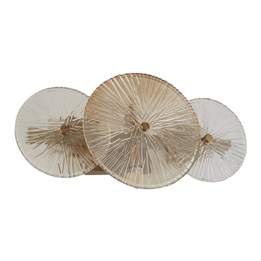 Searchlight - Wandlamp WAGON WHEEL 6xG9/33W/230V messing