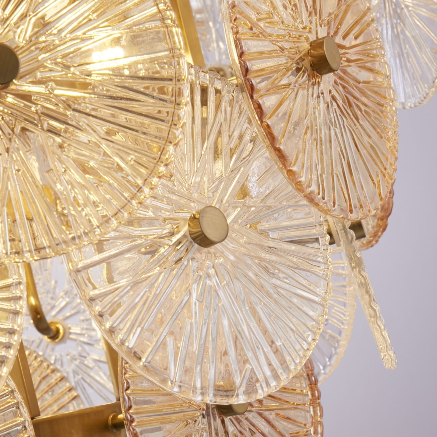 Searchlight - Hanglamp aan een ketting WAGON WHEEL 9xG9/33W/230V diameter 64 cm brons