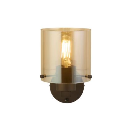 Searchlight - Wandlamp SWEDEN 1xE27/60W/230V bruin/gerookt