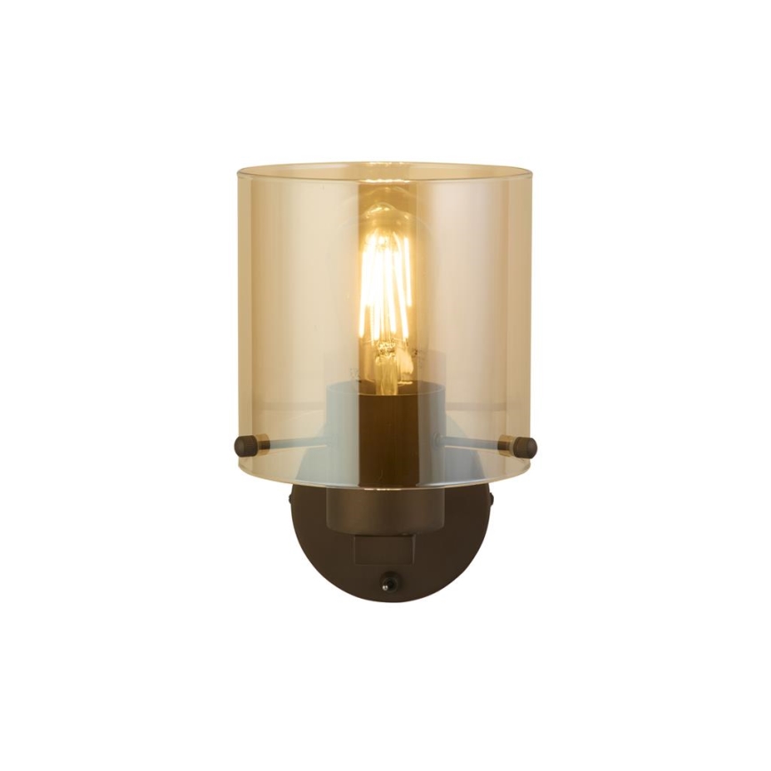 Searchlight - Wandlamp SWEDEN 1xE27/60W/230V bruin/gerookt