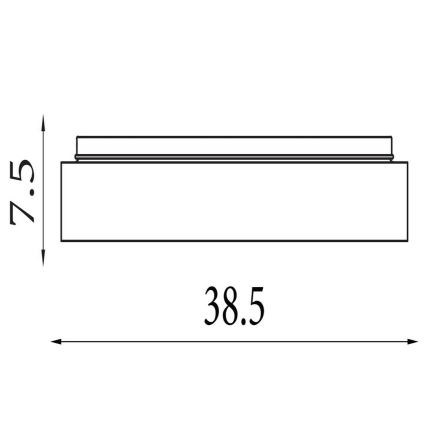 Searchlight - Plafonnier LED dimmable POLKA LED/24W/230V + LED/6W Ø 38,5 cm brun