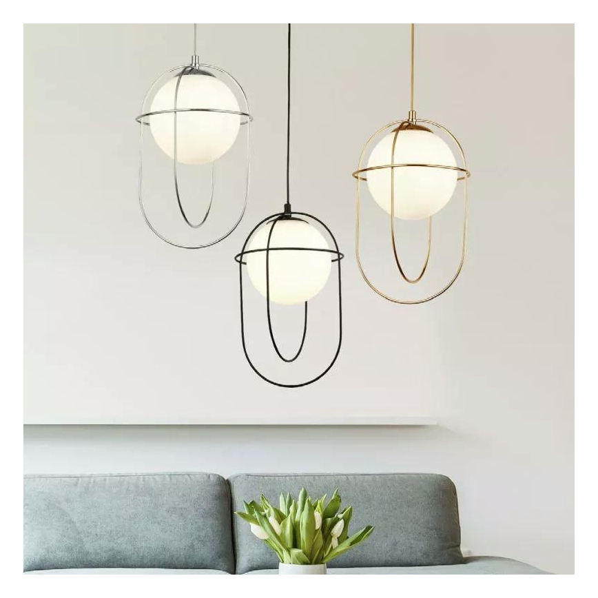 Searchlight - Hanglamp aan een koord AXIS 1xE27/60W/230V zwart