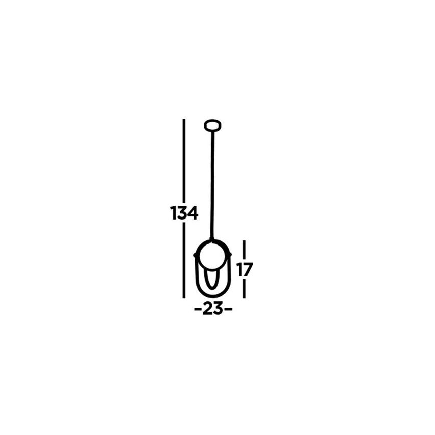 Searchlight - Hanglamp aan een koord AXIS 1xE27/60W/230V zwart