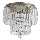 Searchlight - Badkamerplafondlamp EMPIRE 4xE14/60W/230V IP44