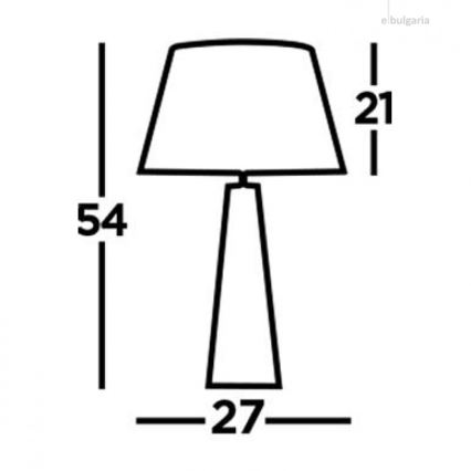 Searchlight - Tafellamp MALDON 1xE27/60W/230V