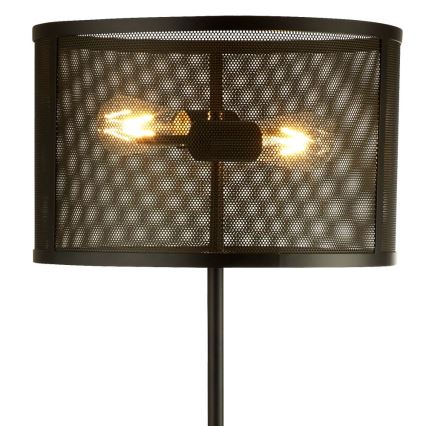 Searchlight - Vloerlamp FISHNET 2xE27/60W/230V zwart