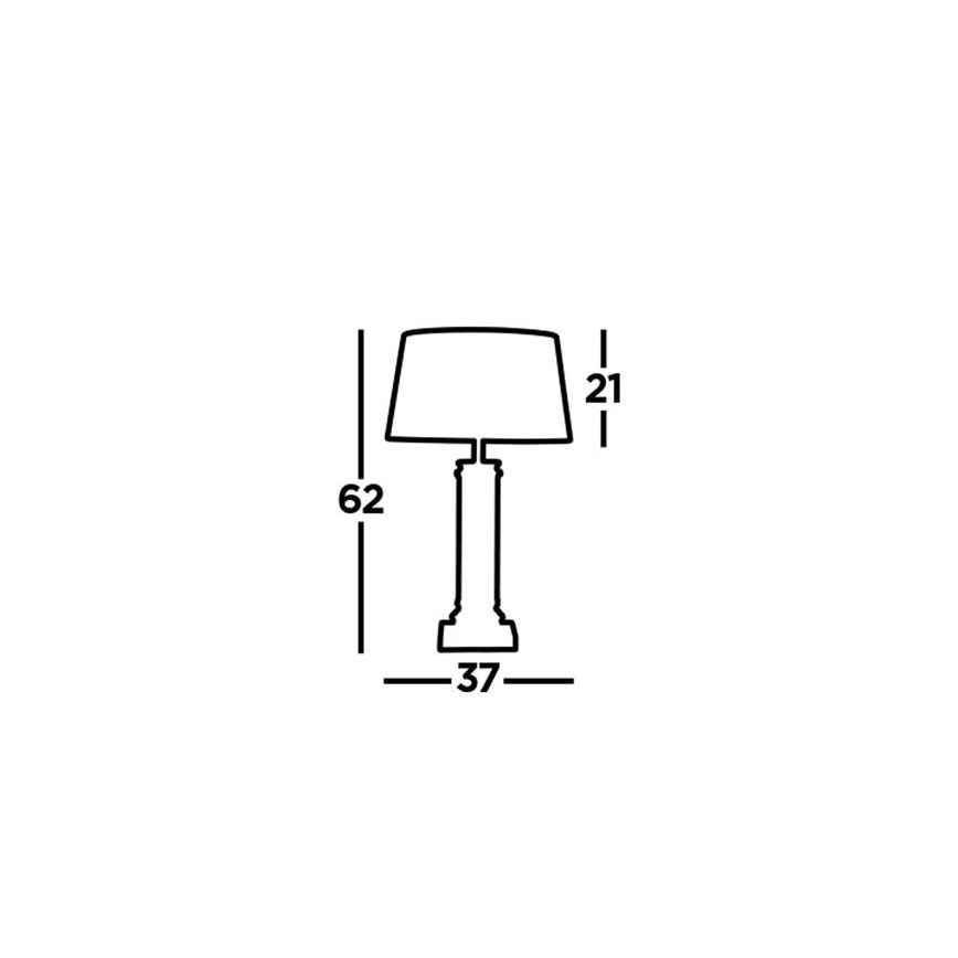 Searchlight - Tafellamp PEDESTAL 1xE27/60W/230V zwart