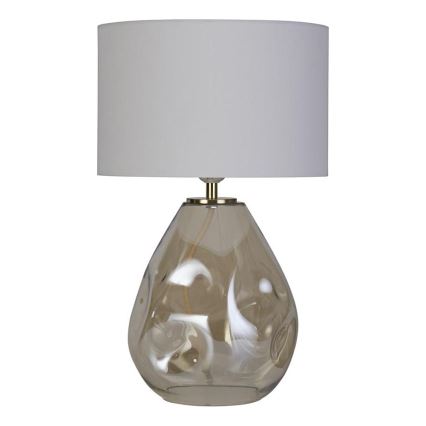 Searchlight - Lampe de table DEVON 1xE27/60W/230V gris/fumé