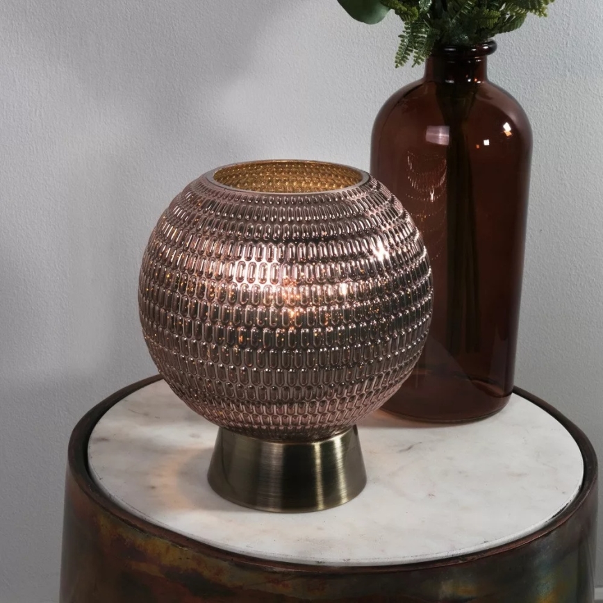 Searchlight - LED tafellamp MILA LED/0,6W/3xAAA bruin