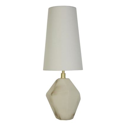 Searchlight - Tafellamp APEX 1xE27/60W/230V wit/grijs