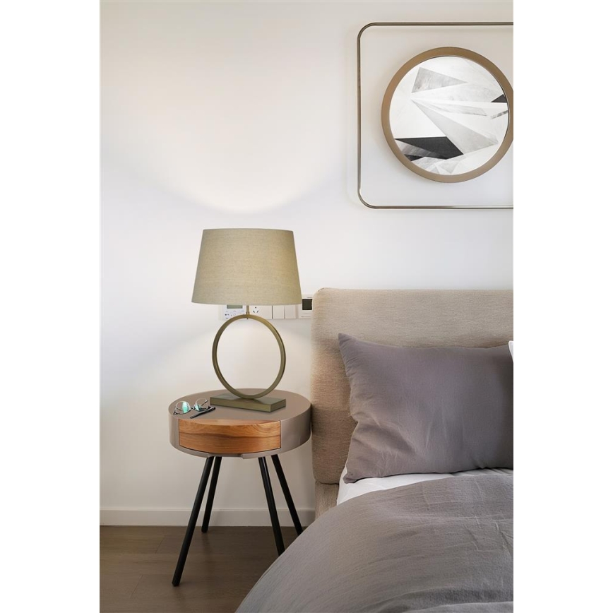 Searchlight - Lampe de table ELEGANT 1xE27/60W/230V crème