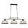 Searchlight - Hanglamp aan een ketting BISTRO 3xE27/60W/230V zwart