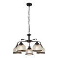 Searchlight - Hanglamp aan een ketting BISTRO 5xE27/60W/230V zwart