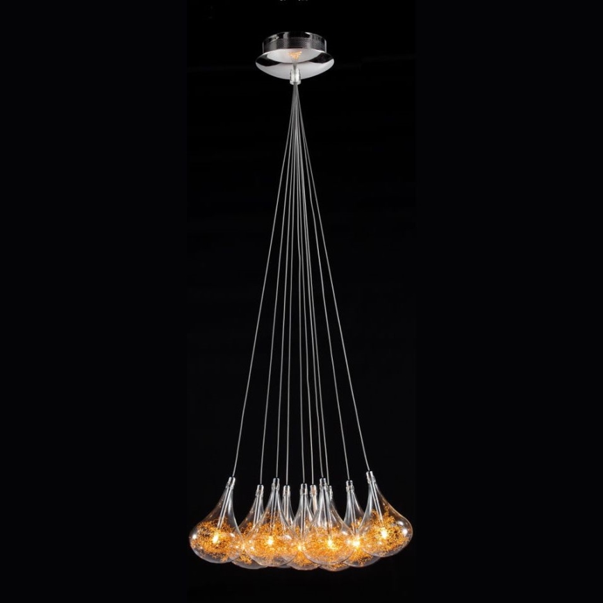 Searchlight - Hanglamp aan een koord 10xG4/20W/230V goud