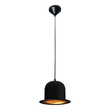 Searchlight - Hanglamp aan een koord 1xE27/60W/230V zwart
