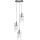 Searchlight - Hanglamp aan een koord DUO 3xE14/60W/230V mat chroom