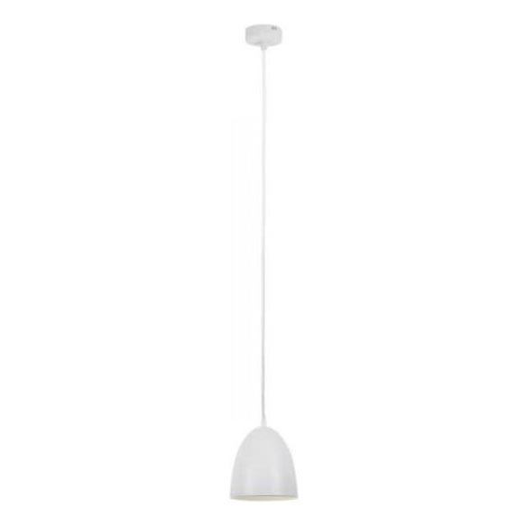 Searchlight - Hanglamp aan een koord METAL 1xE27/60W/230V diameter 28 cm wit