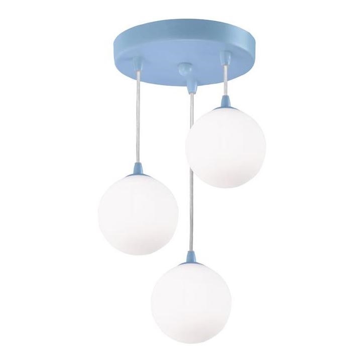 Searchlight - Hanglamp aan een koord NOVELTY 3xG9/33W/230V blauw