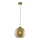 Searchlight - Hanglamp aan koord BALL 1xE27/60W/230V goudkleurig
