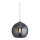 Searchlight - Hanglamp aan koord BALL 1xE27/60W/230V zwart