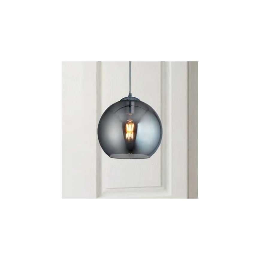 Searchlight - Hanglamp aan koord BALL 1xE27/60W/230V zwart