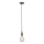 Searchlight - Hanglamp met kabel SUSPENSION 1xE27/60W/230V zilverkleurig