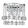 Searchlight - Kristallen wandlamp HANNA 2xG9/33W/230V