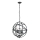 Searchlight - Kroonluchter aan ketting ORBIT 4xE14/60W/230V zwart