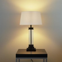 Searchlight - Lampe de table PEDESTAL 1xE27/60W/230V noir