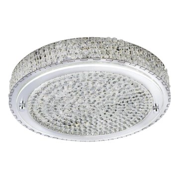 Searchlight - LED Plafondlamp FLUSH LED/24W/230V diameter 40 cm chroom
