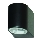 Searchlight - LED Wandlamp voor buiten LEDO 1xGU10/3W/230V IP44 zwart
